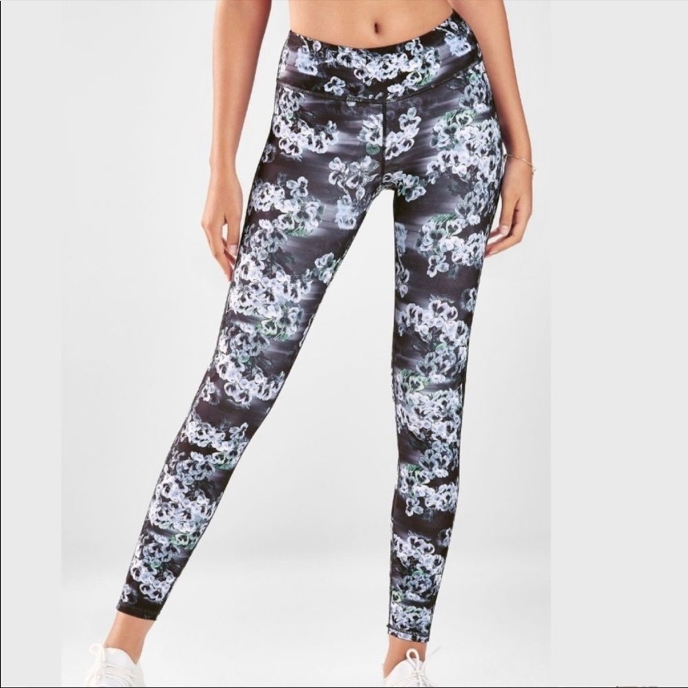 Fabletics Floral Print Full Length Leggings M